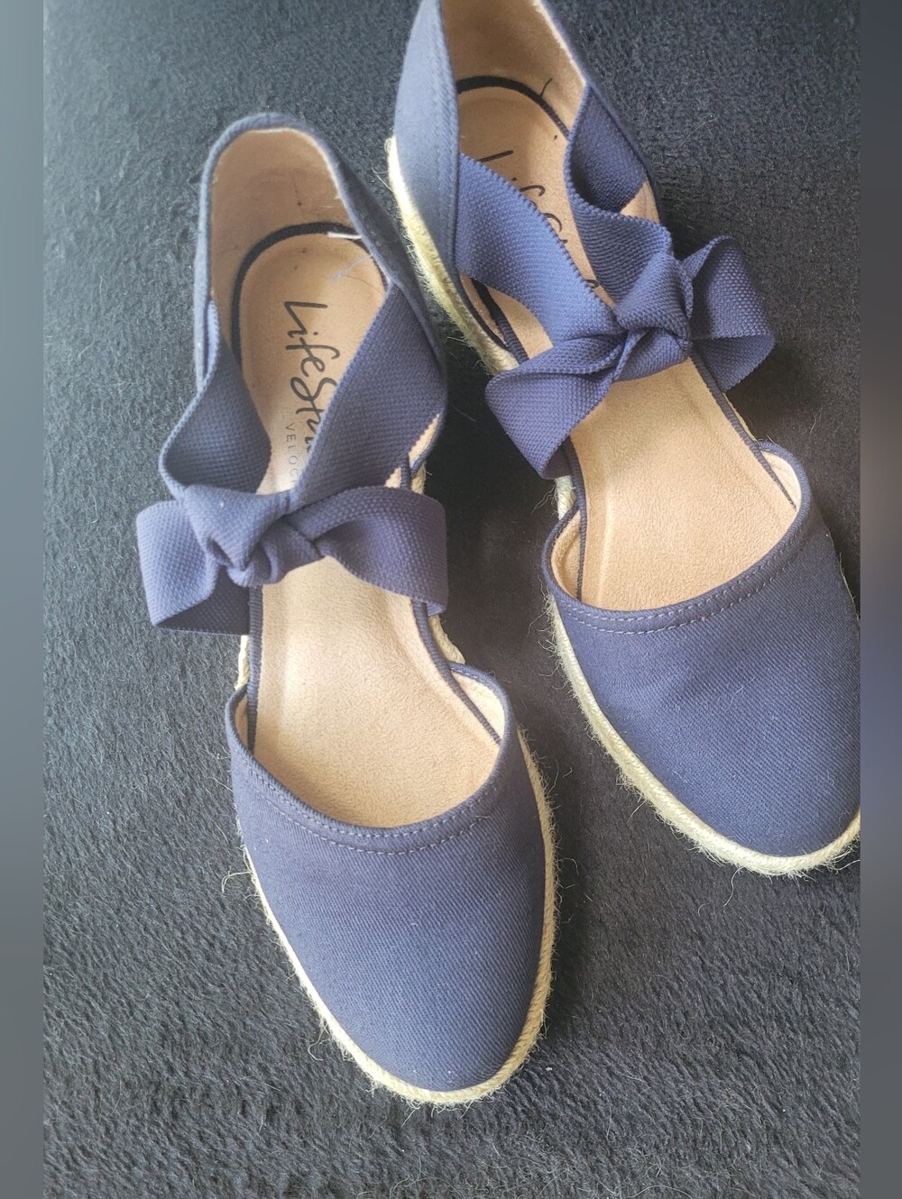 Life Stride Navy Blue Wedge Kascade